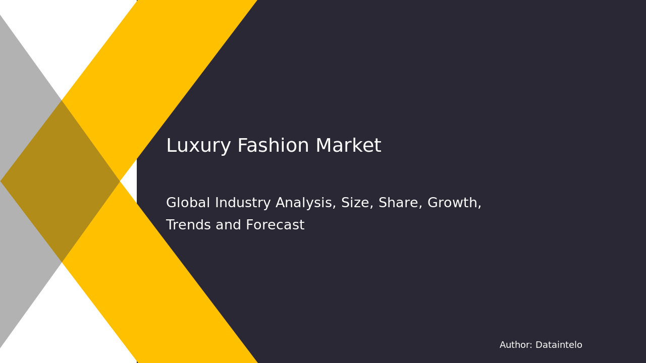 Enquiry Before Buying of Luxury Fashion Market Report | Global Forecast From 2025 To 2033