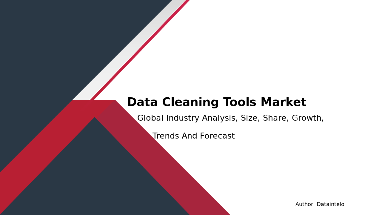 Data Cleaning Tools Market Report | Global Forecast From 2025 To 2033