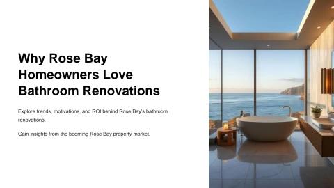 Why Homeowners Love Bathroom Renovations in Rose Bay