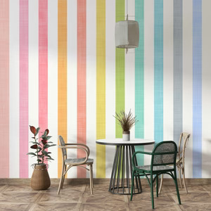The Impact of Rainbow  Wallpaper on Playful Interior Design