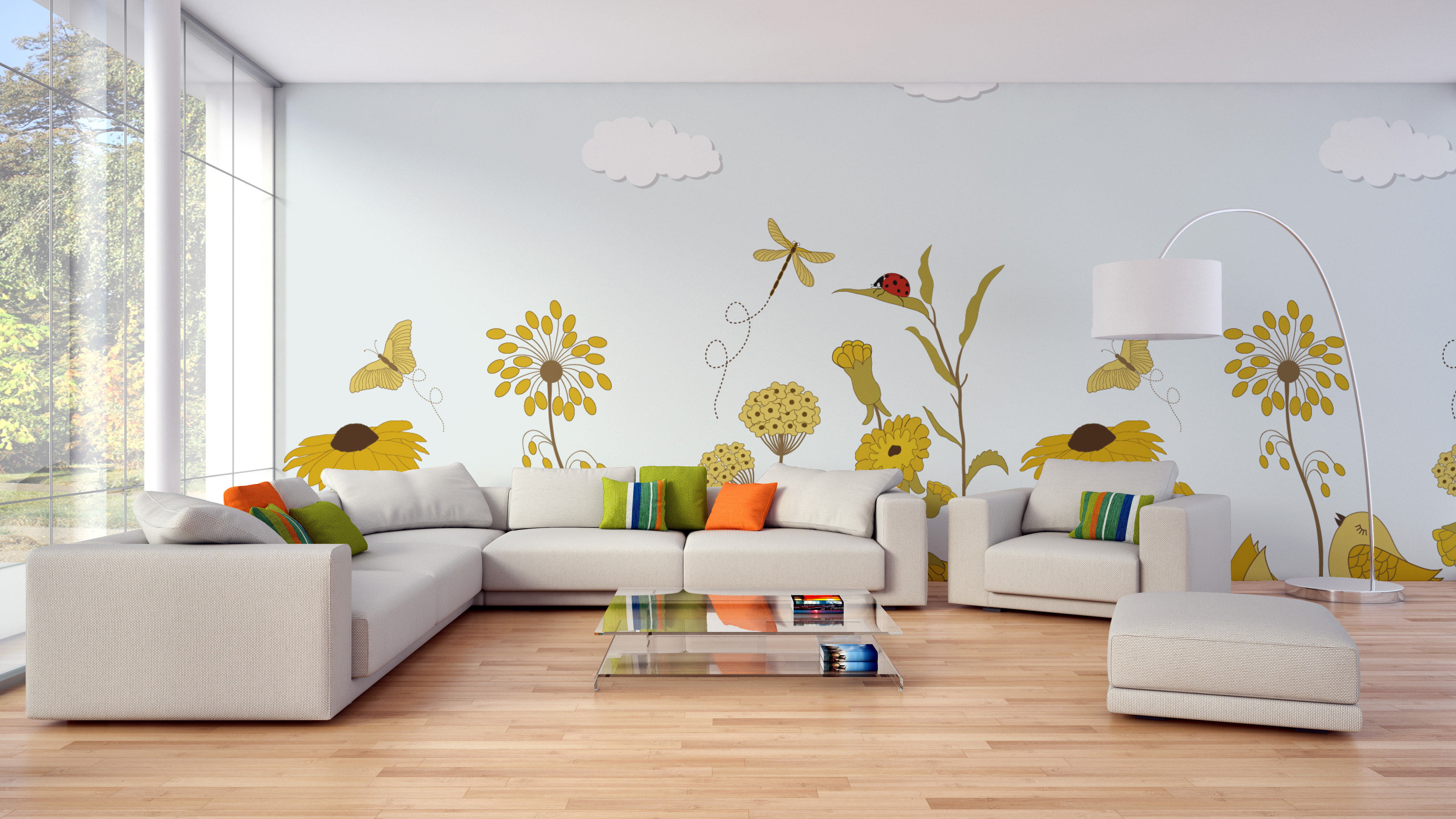 Floral Wallpaper Designs Perfect for Living Rooms | Zupyak