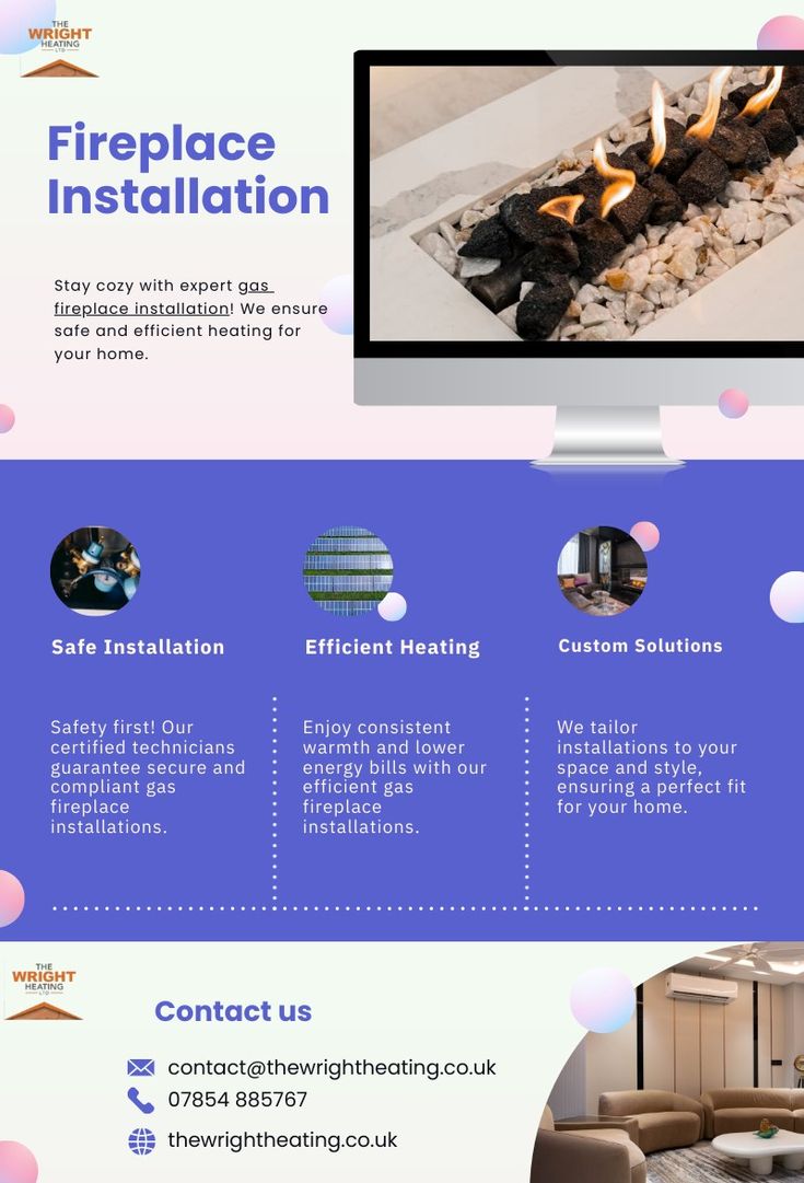 Pin on gas fire installation