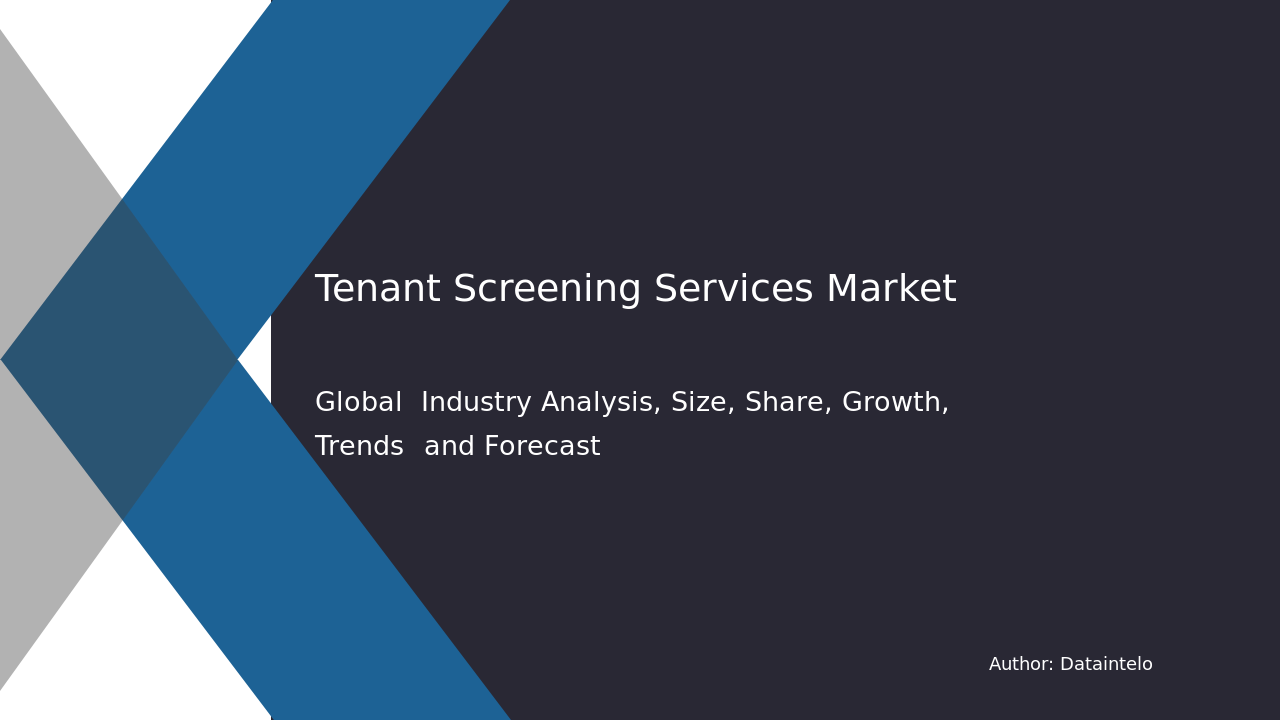 Tenant Screening Services Market Report | Global Forecast From 2025 To 2033