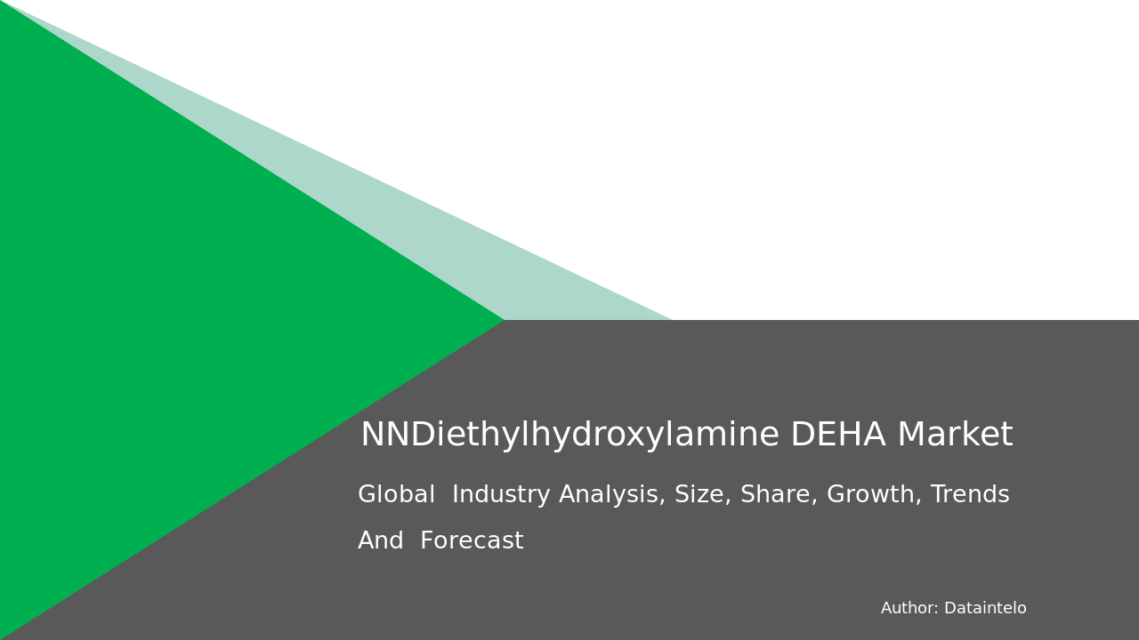 N,N-Diethylhydroxylamine (DEHA) Market Report | Global Forecast From 2025 To 2033