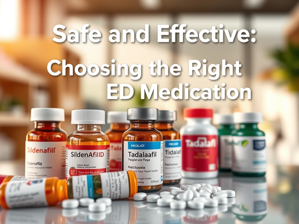 Safe and Effective: Choosing the Right ED Medication for You – Safe Generic Life