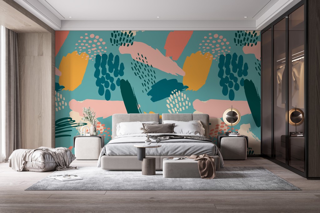 Wallanza Help Center | How to Style Abstract Wallpaper for a Modern Look