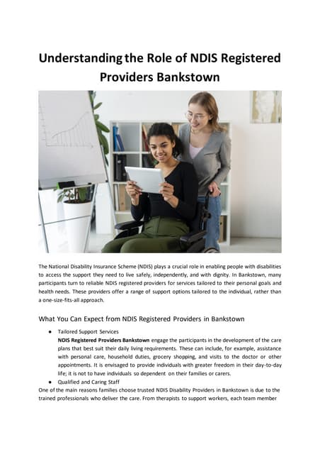 Understanding the Role of NDIS Registered Providers Bankstown.pdf