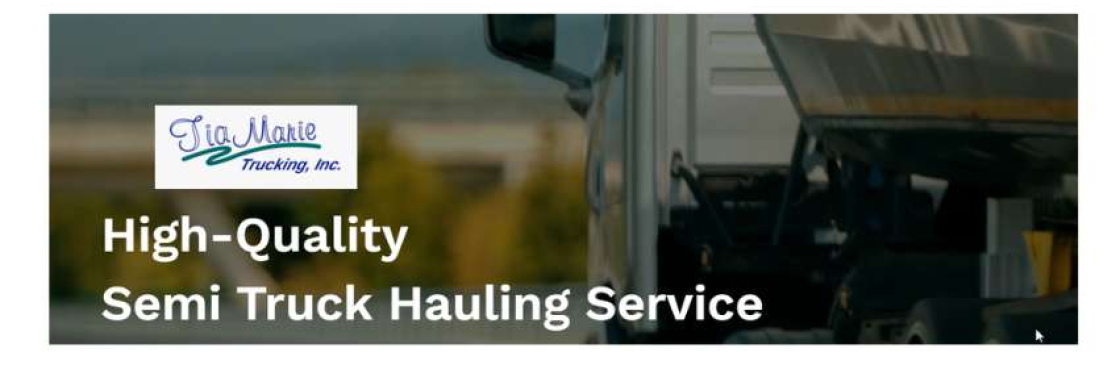 Tia Marie Trucking Cover Image