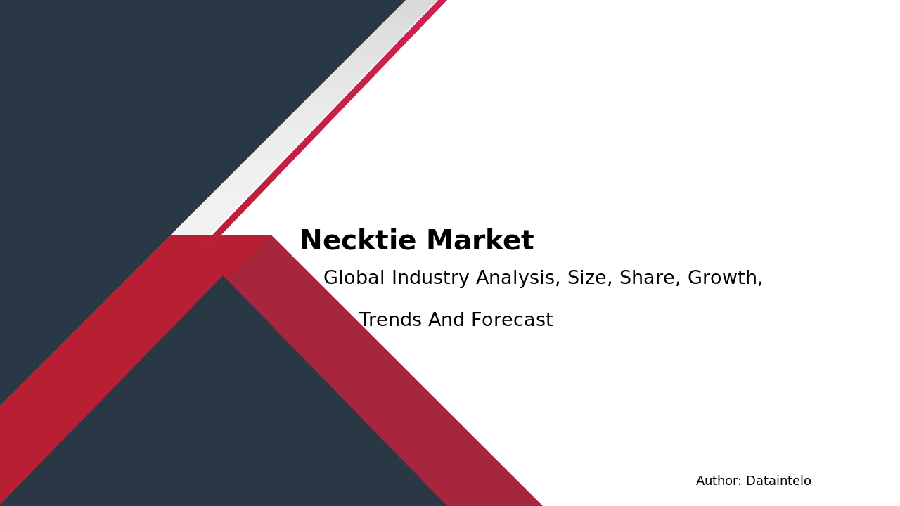 Request For Sample of Necktie Market Report | Global Forecast From 2025 To 2033