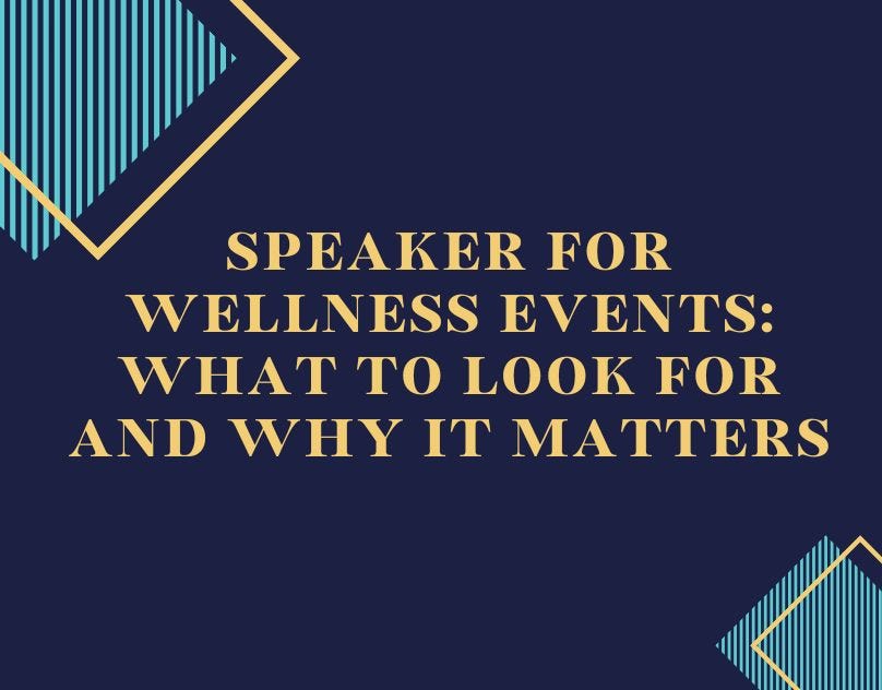 Speaker for Wellness Events: What to Look for and Why It Matters | by Ritika Goel | Aug, 2025 | Medium