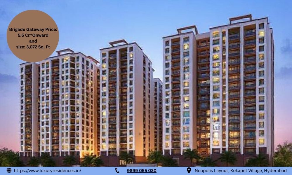 Brigade Gateway Mixed-Use Project in Kokapet to Fetch ₹3,300 Crore Revenue – Brigade Gateway Price List