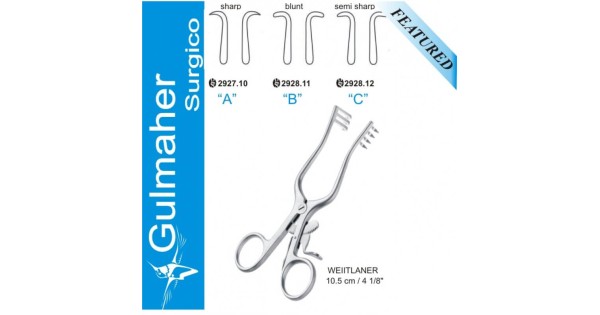 Weitlaner Retractor, Self Retaining| Gulmaher Surgico