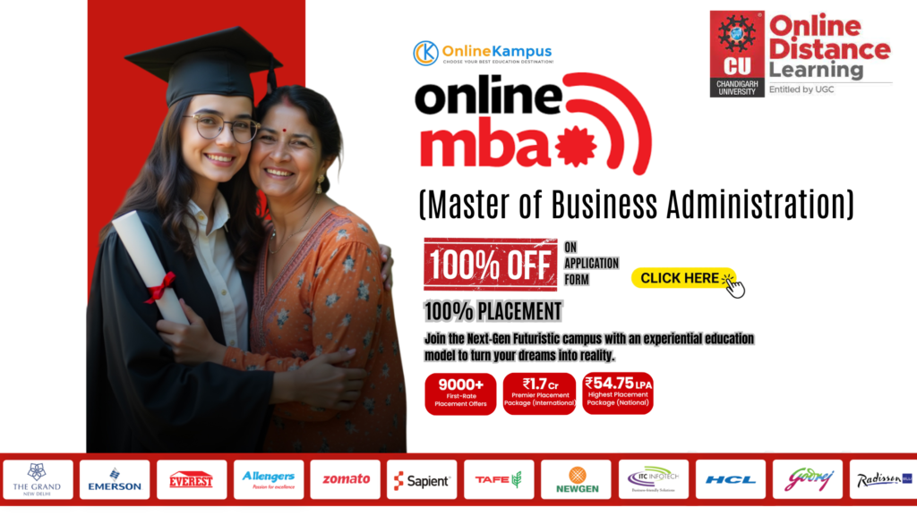 MBA at CU Online 2025: Placement, Fees, Duration & Discount