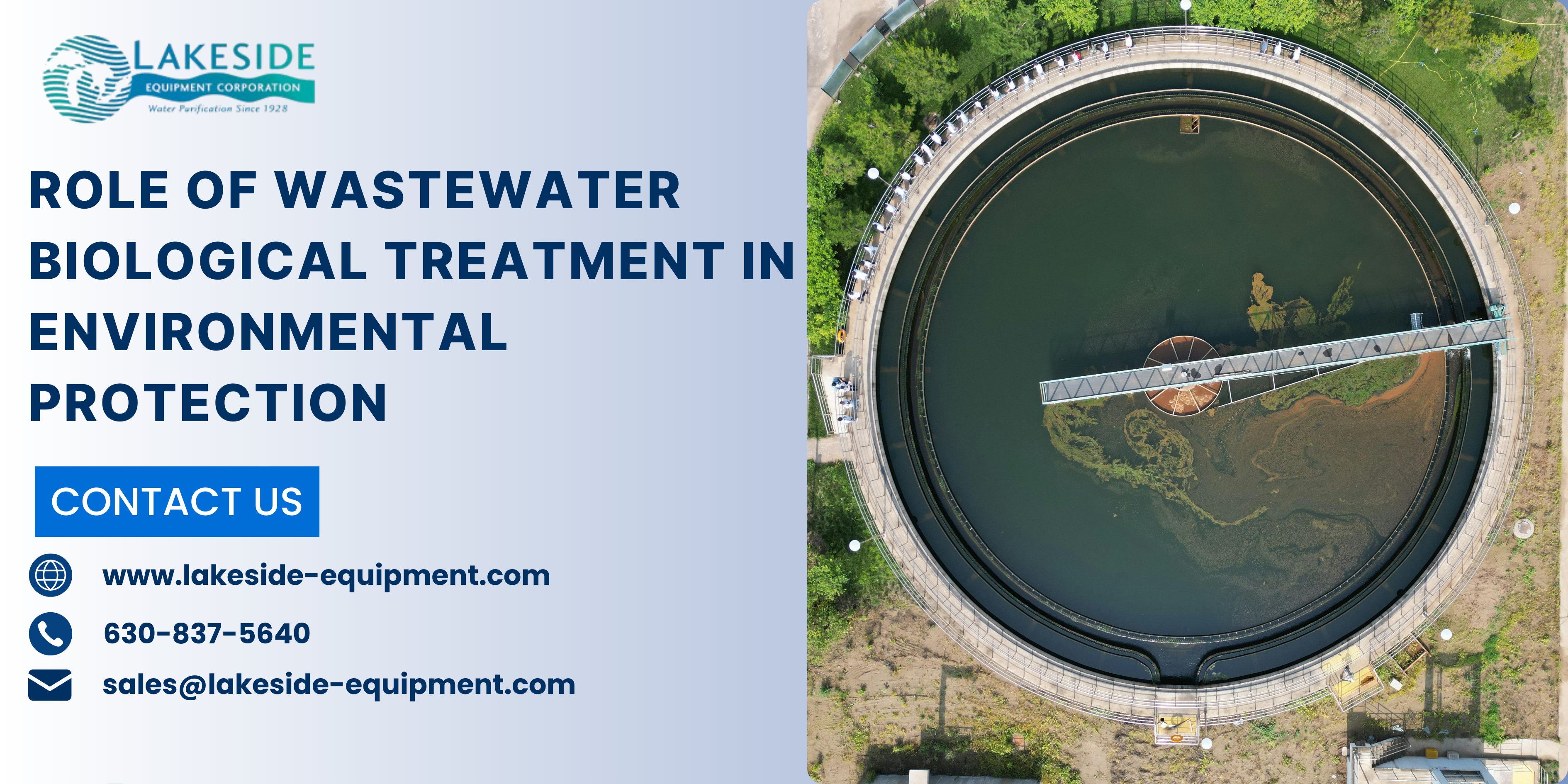 Role of Wastewater Biological Treatment in Environmental Protection – Lakeside-Equipment