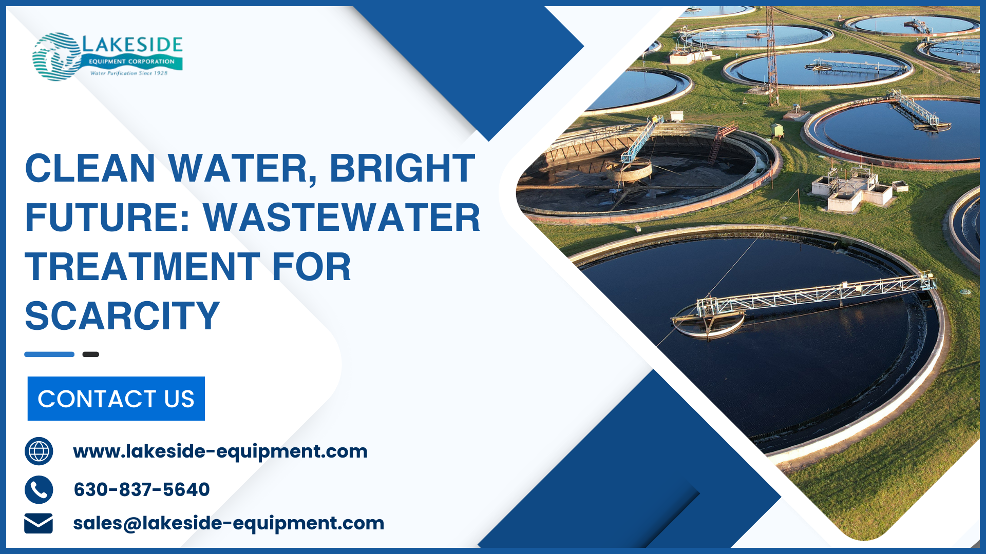 Clean Water, Bright Future: Wastewater Treatment for Scarcity – Lakeside-Equipment