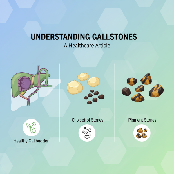 What are the three types of gallstones?