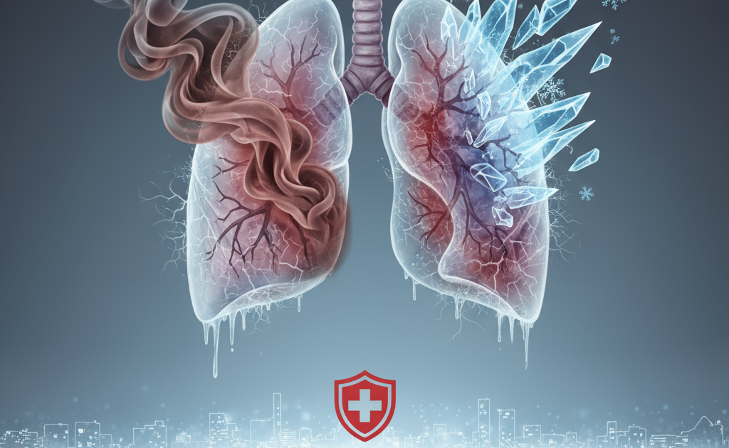 How Smoking and Cold Weather Together Impact Lung Health