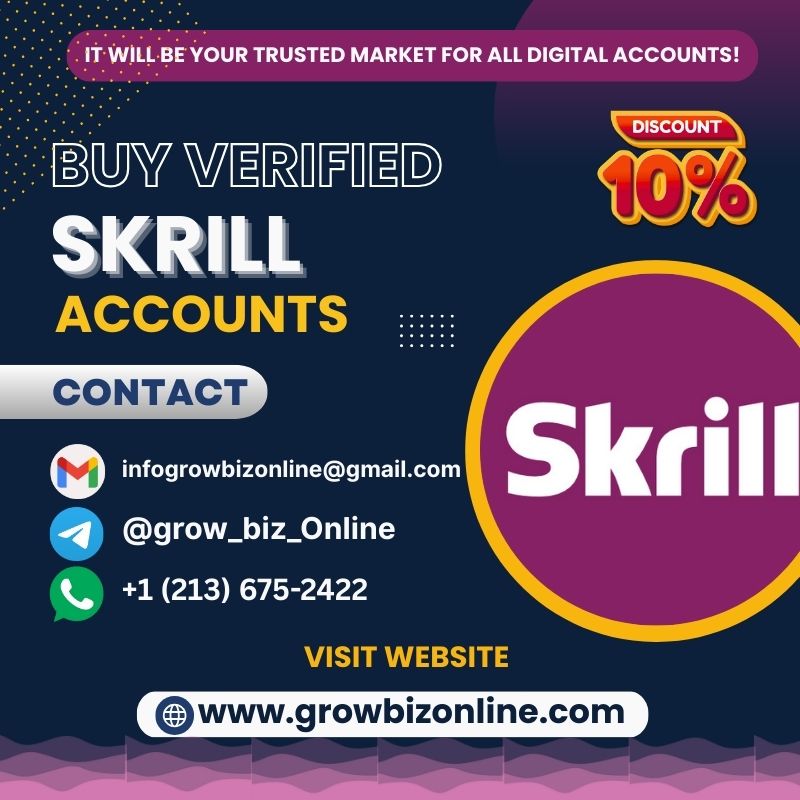 Buy Verified Skrill Accounts - Fast Setup & Reliable Service