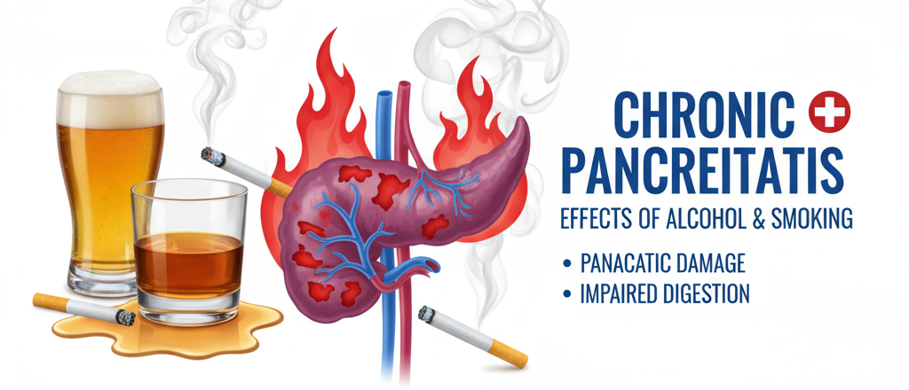 Sri Balaji Action Medical Institute | Best Hospital in Delhi NCR: How Alcohol and Smoking Affect Chronic Pancreatitis