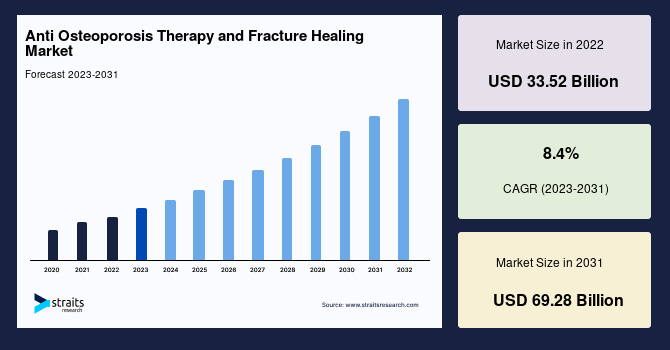 Anti Osteoporosis Therapy and Fracture Healing Market Size, Analysis to 2031