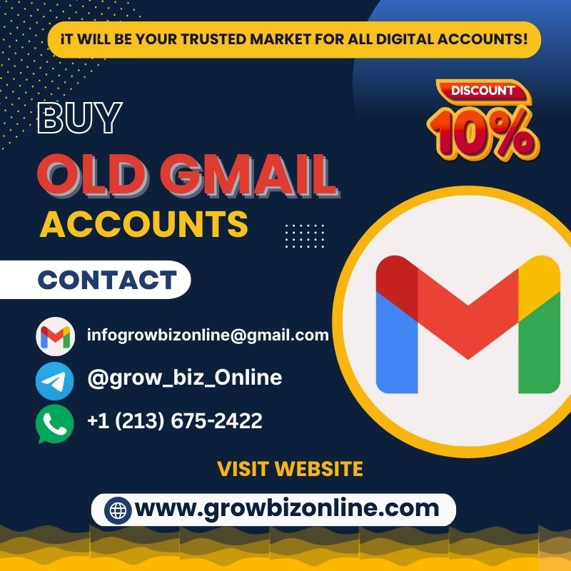 Buy Old Gmail Accounts - PVA, Active, Handmade Gmail