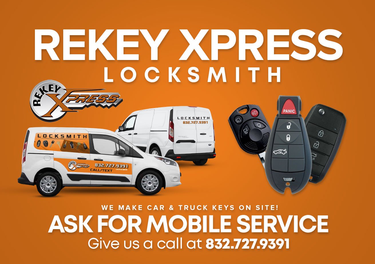 Locksmith Conroe TX | Fast Mobile Help | ReKey XPress
