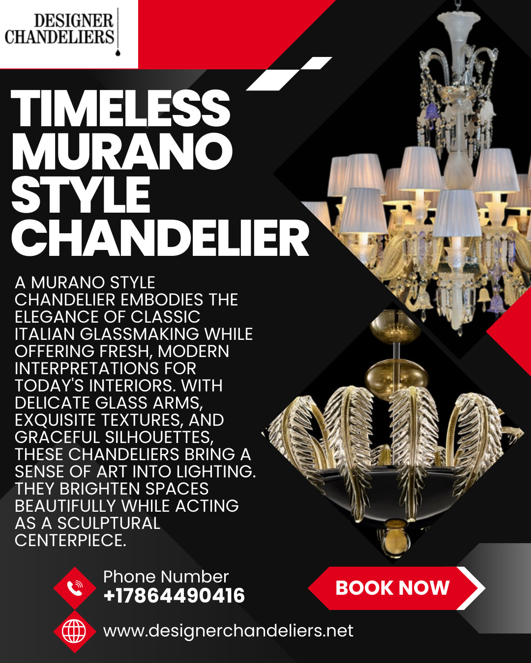 Artistic Murano Style Glass Chandeliers That Illum..