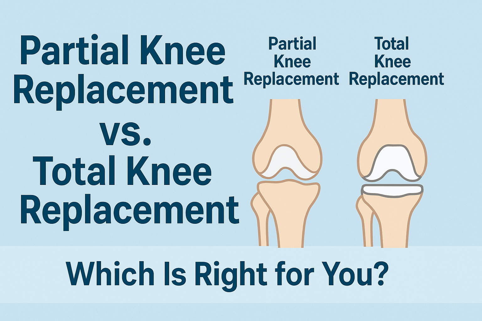 Partial Knee Replacement vs. Total Knee Replacement: Which Is Right for You? – Sri Balaji Action Medical Institute