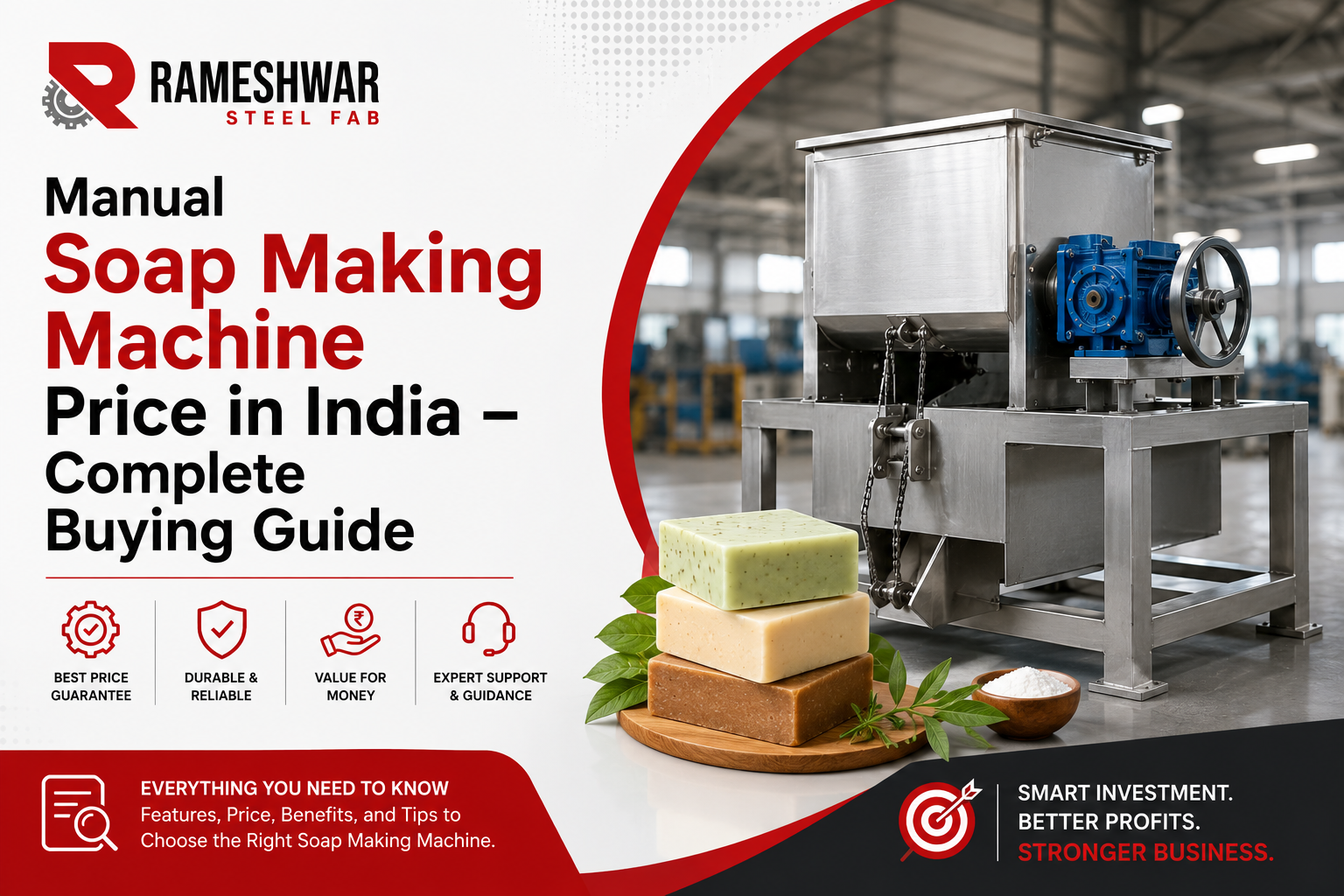 Manual Soap Making Price in India | Rameshwar Steel Fab