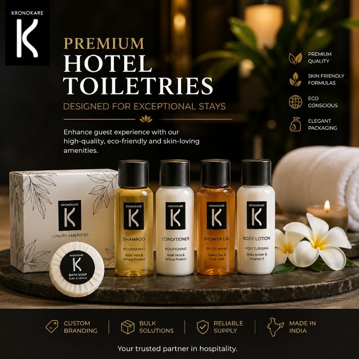 Kronokare Hotel toiletries supplier in India - Delhi, India