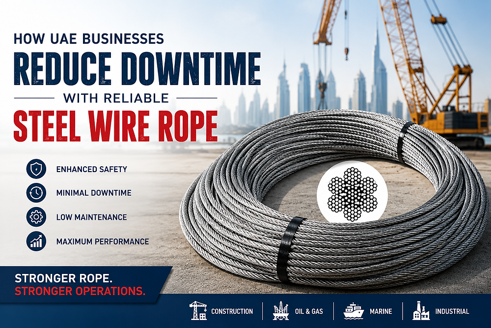 How UAE Businesses Reduce Downtime with Reliable Steel Wire Rope