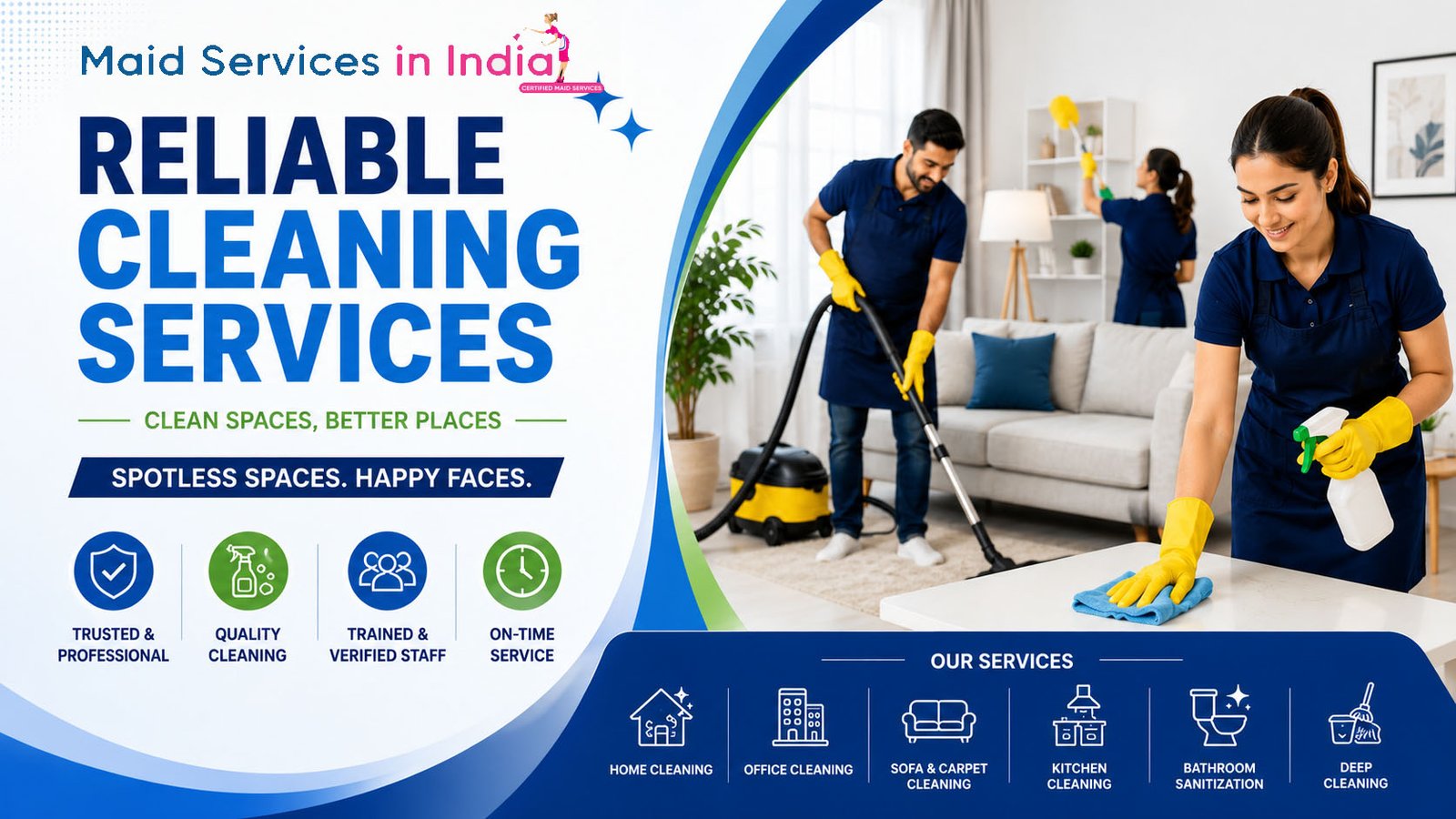 Reliable Cleaning Services in Madhapur, Hyderabad | Maid Services in India