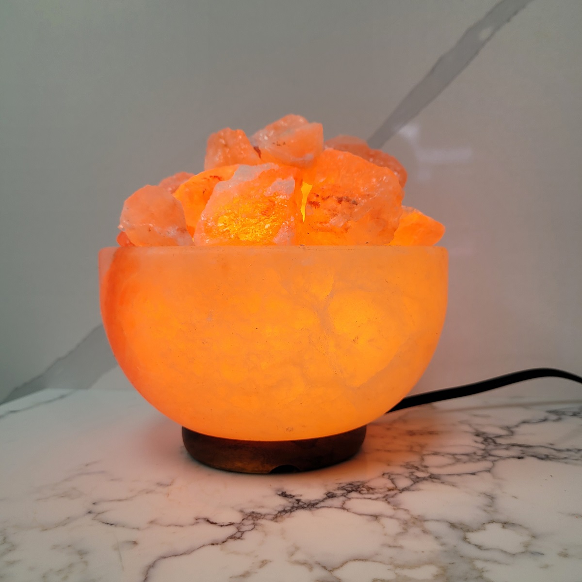 Salt Lamp Bowl Large, Authentic Pink Salt, Handmade - Premier Halite Inc.