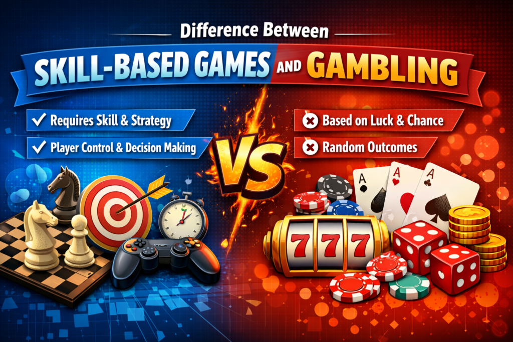 Difference Between Skill-Based Games and Gambling - Kheloyar