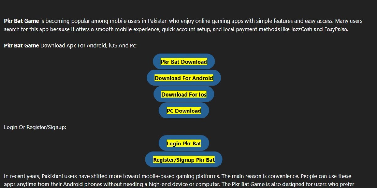 Pkr Bat Game Account Setup Guide