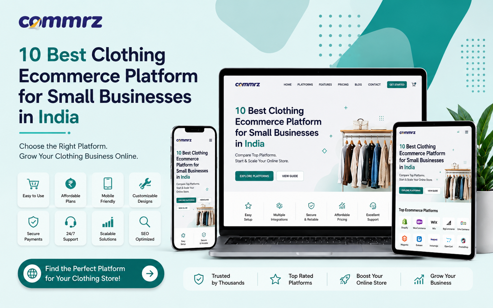 10 Best Clothing Ecommerce Platform for Small Businesses in india