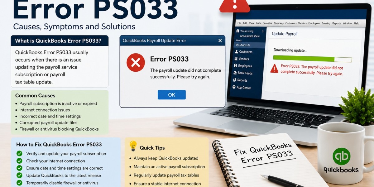 How to Fix QuickBooks Error PS033 Payroll Quickly