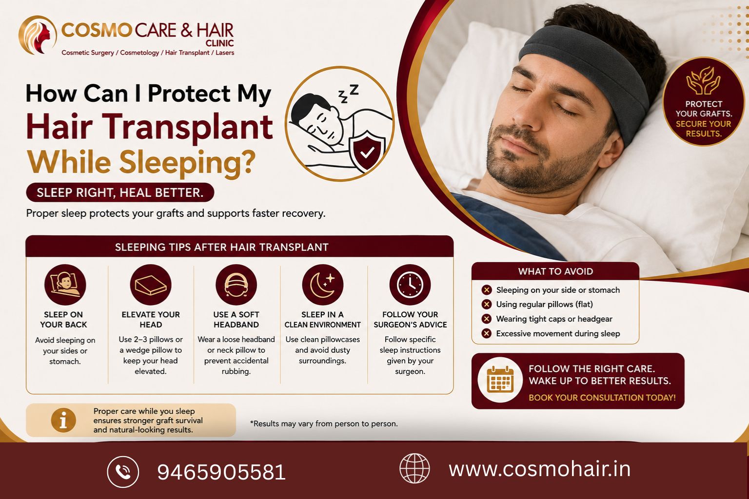 How Can I Protect My Hair Transplant While Sleeping Safely