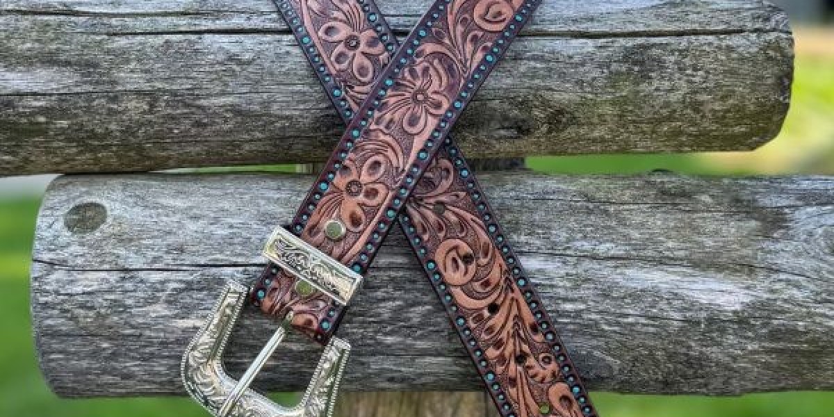 Premium Hand Tooled Western Belts for Classic Cowboy Style