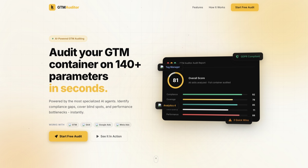 GTM Auditor — GTM Audit & Optimization by Kaliper