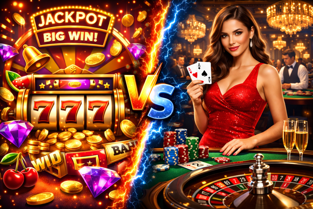 Slots vs Live Casino: Which Is Better for Players? - Kheloyar