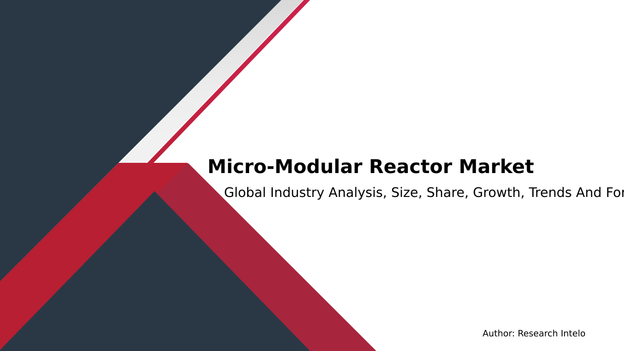 Micro-Modular Reactor Market Research Report 2033