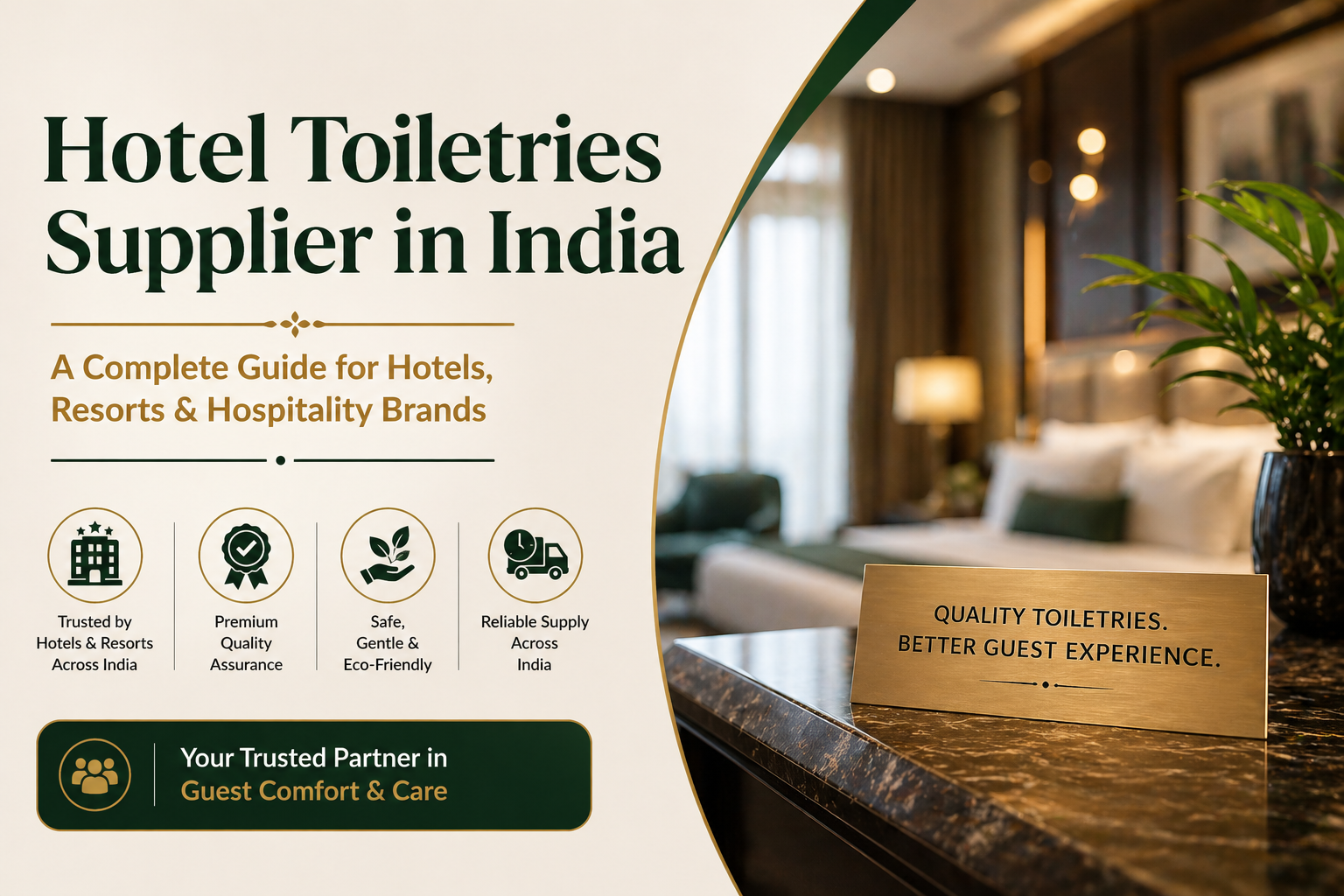 Hotel Toiletries Supplier in India  – Kronokare