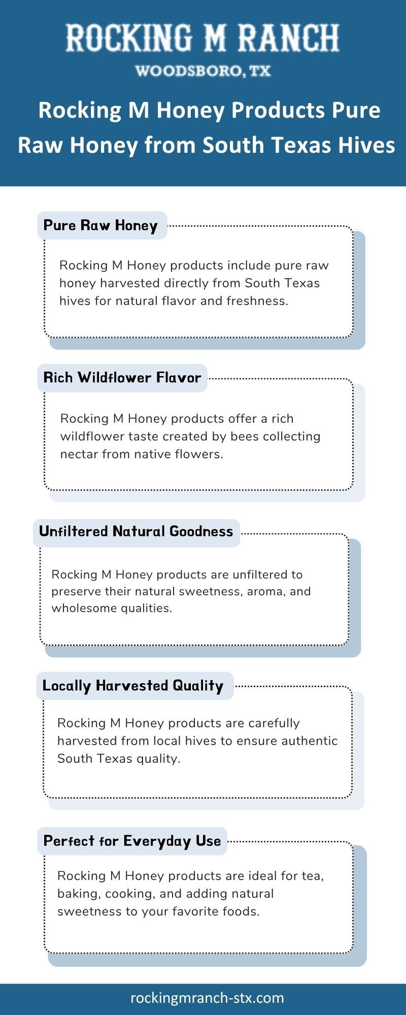 Rocking M Honey Products Pure Raw Honey from South Texas Hives - Gifyu