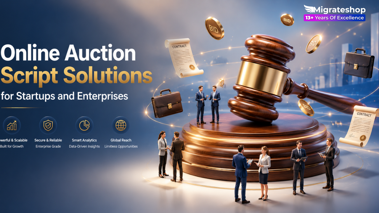 Online Auction Script Solutions for Startups and Enterprises!
