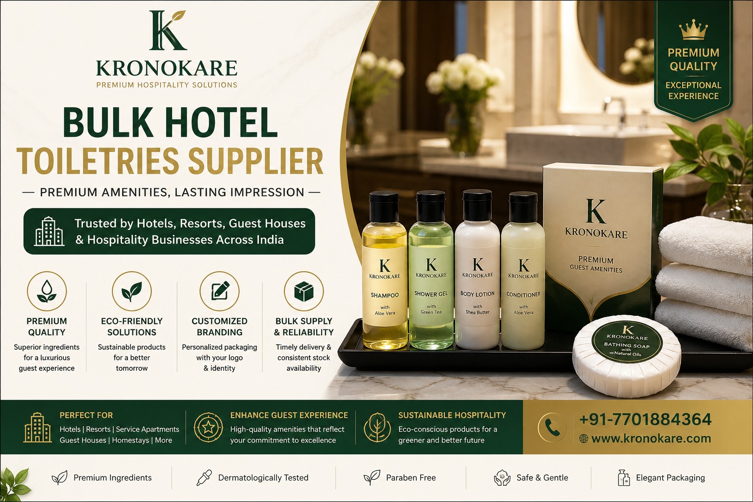 Hotel body lotion supplier in India - Services, Sector