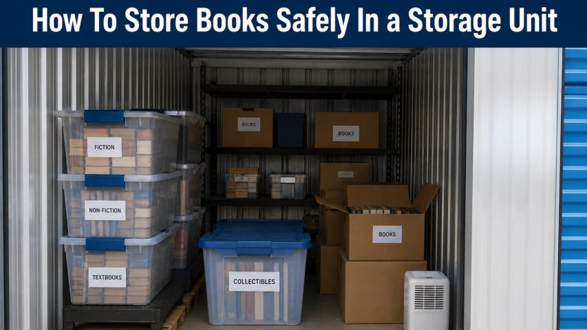 How To Store Books Safely In a Storage Unit
