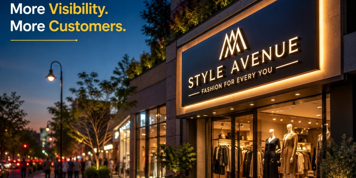 How an Outdoor Sign Board Influences Customer Footfall and Brand Visibility