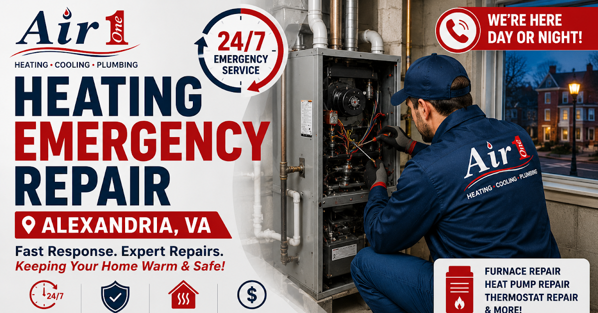 24/7 Emergency Heating Repair in Alexandria, VA | Call (703) 360-4357