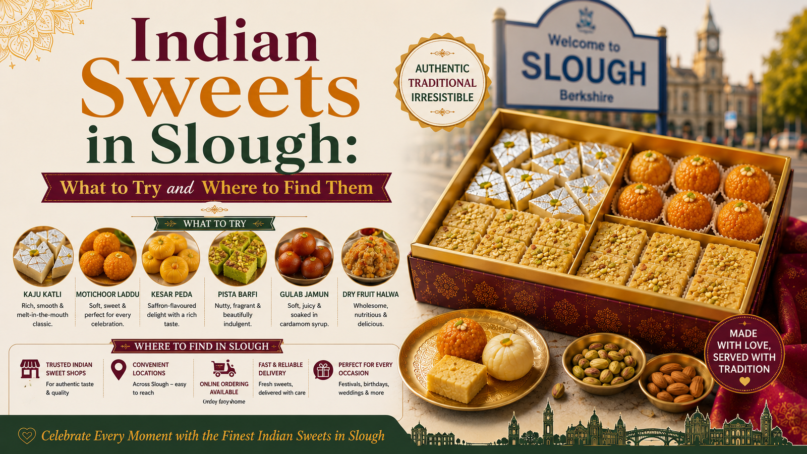 Indian Sweets in Slough: What to Try and Where to Find Them - Gettonews